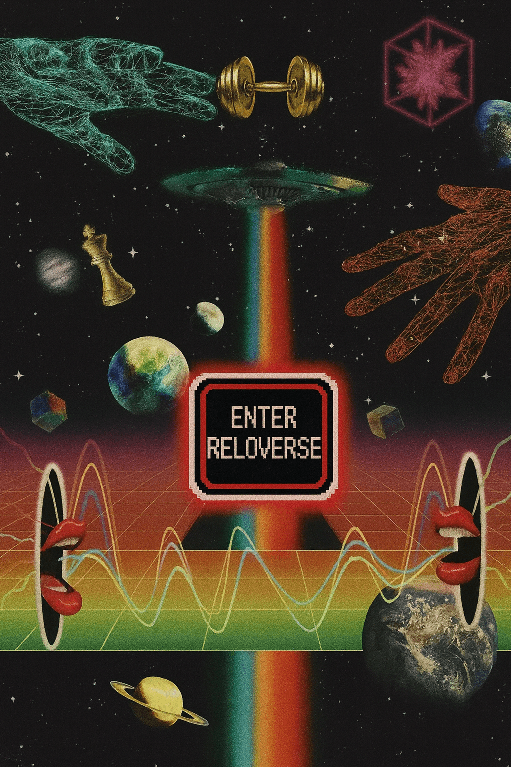 RELΩV Illustration - Enter RELΩVERSE